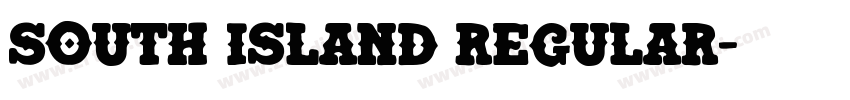 South Island Regular字体转换